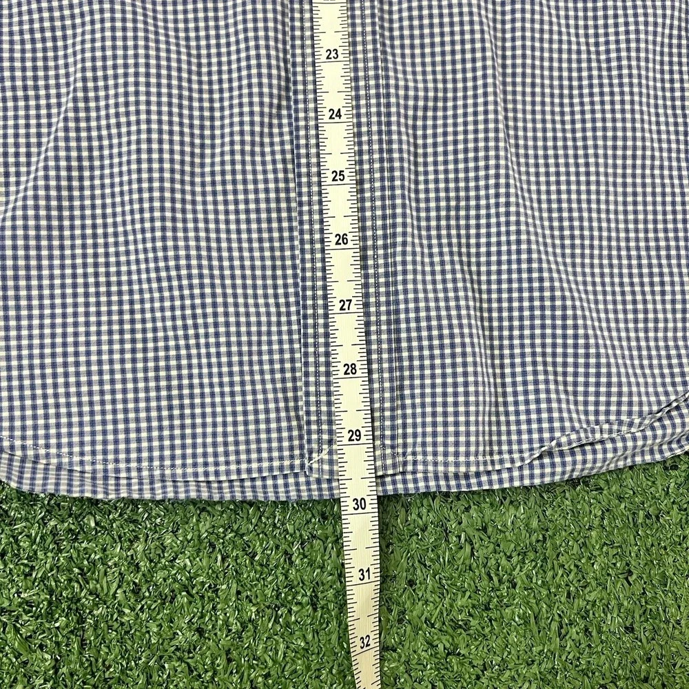 Polo Ralph Lauren Shirt Mens M Blake Fit Blue White Gingham Check Button Up L/S